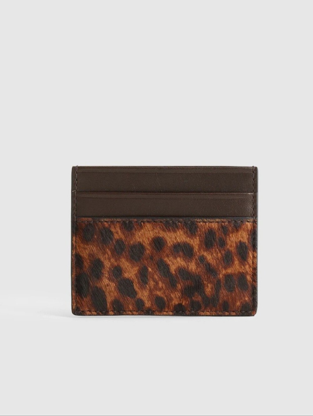 [NWT] Madewell Leather Haircalf Card Case